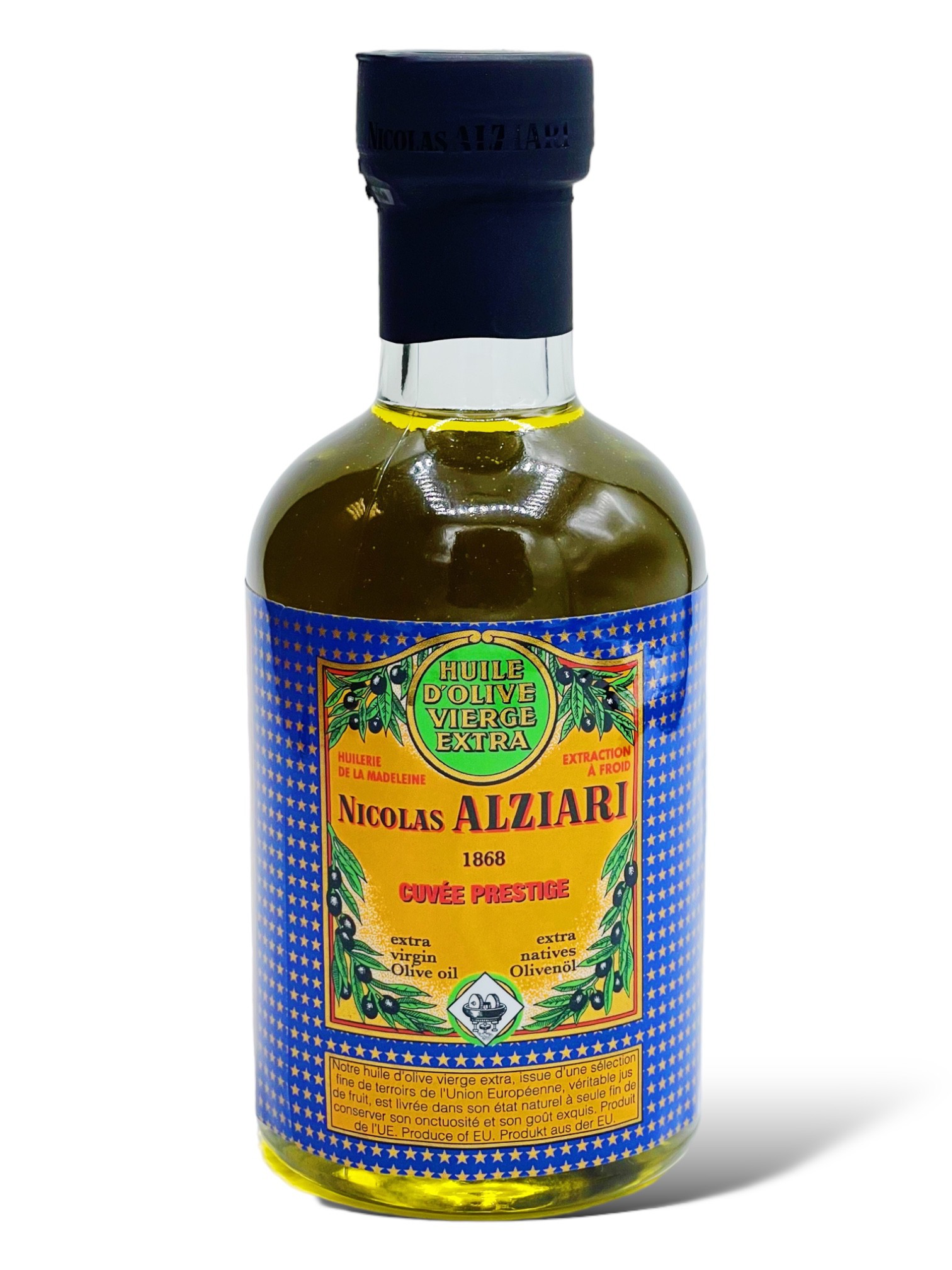 Huile d'olive Nicolas Alziari cuvée PRESTIGE 200 ml - Produits